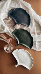 Leaf Ginkgo Tray | Eco Concrete Decor | Minimalist Decor |: Olive