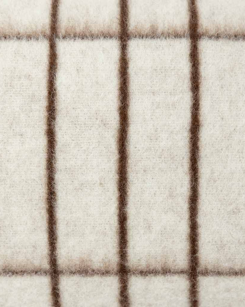 Aalto Throw Pillow in Ivory & Sepia