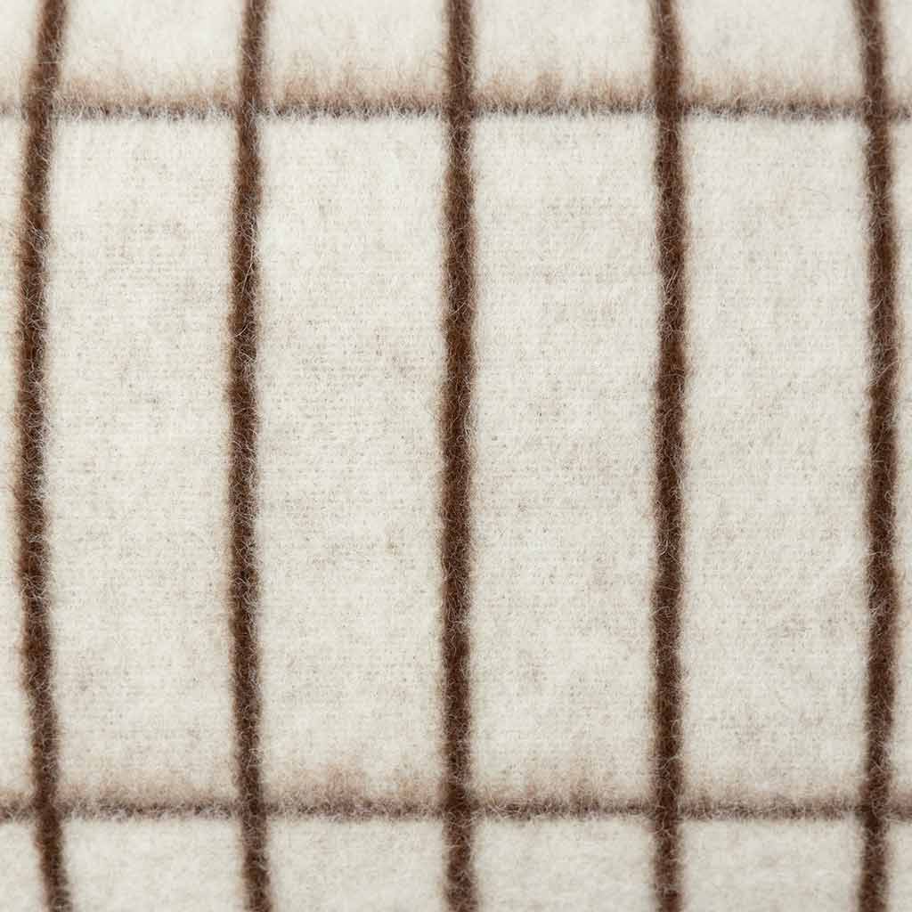 Aalto Throw Pillow in Ivory & Sepia