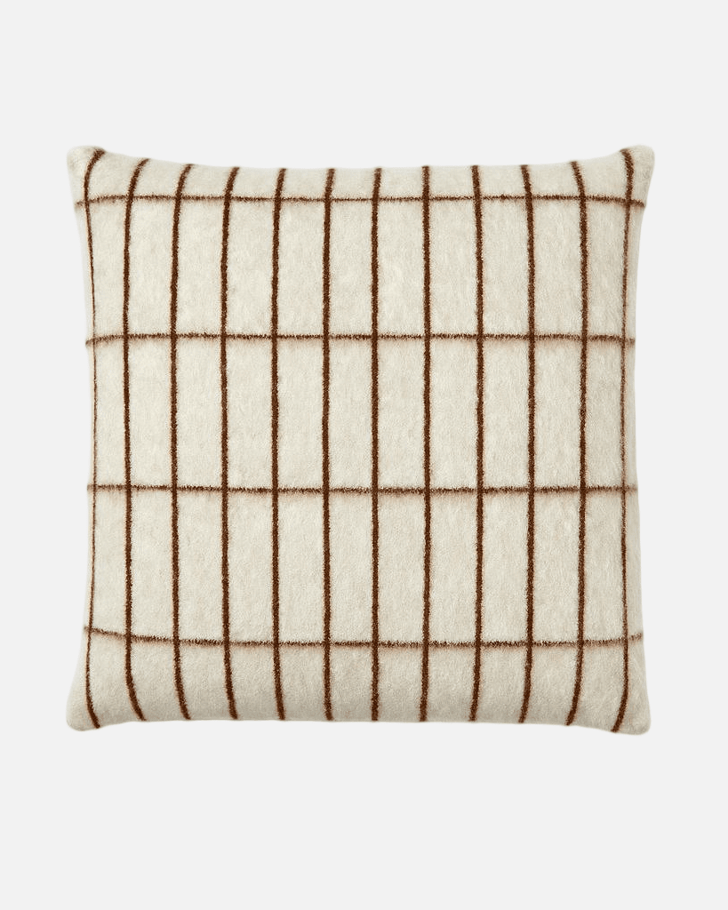 Aalto Throw Pillow in Ivory & Sepia