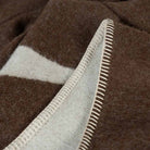 Berlin Reversible Throw in Ivory & Coffee