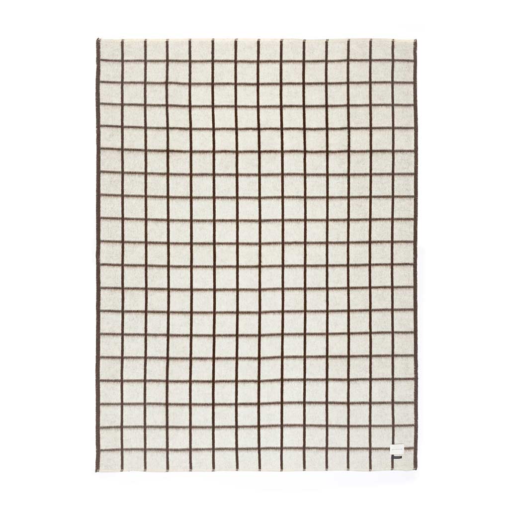 Umi Heirloom Blanket in Ivory & Coffee