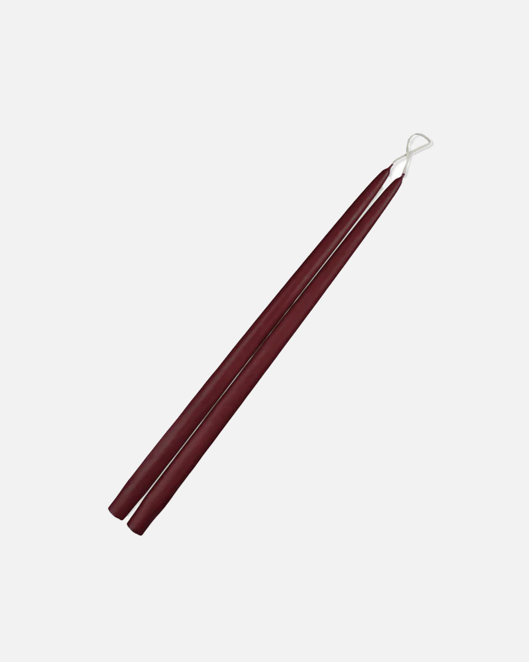 15" Taper Candles - 1 Pair - French Bordeaux