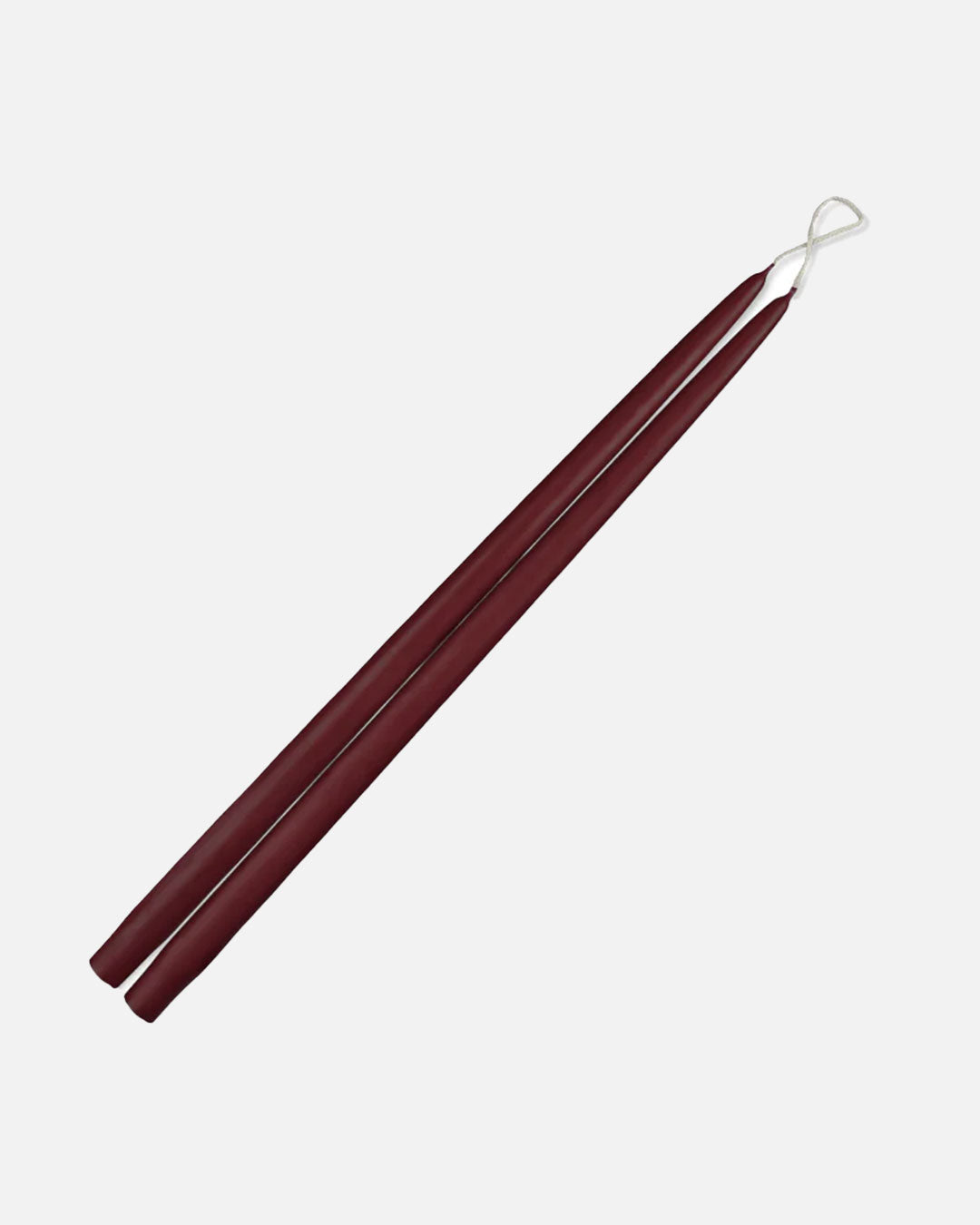 18" Taper Candles - 1 Pair - French Bordeaux