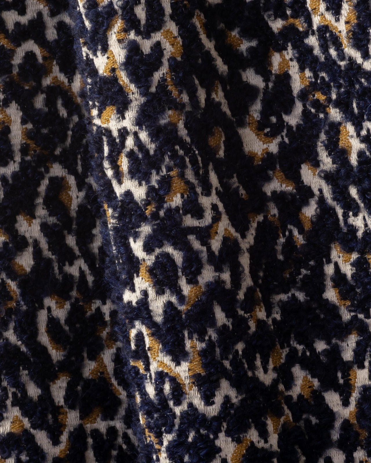 Pillow in Feline Navy & Gold