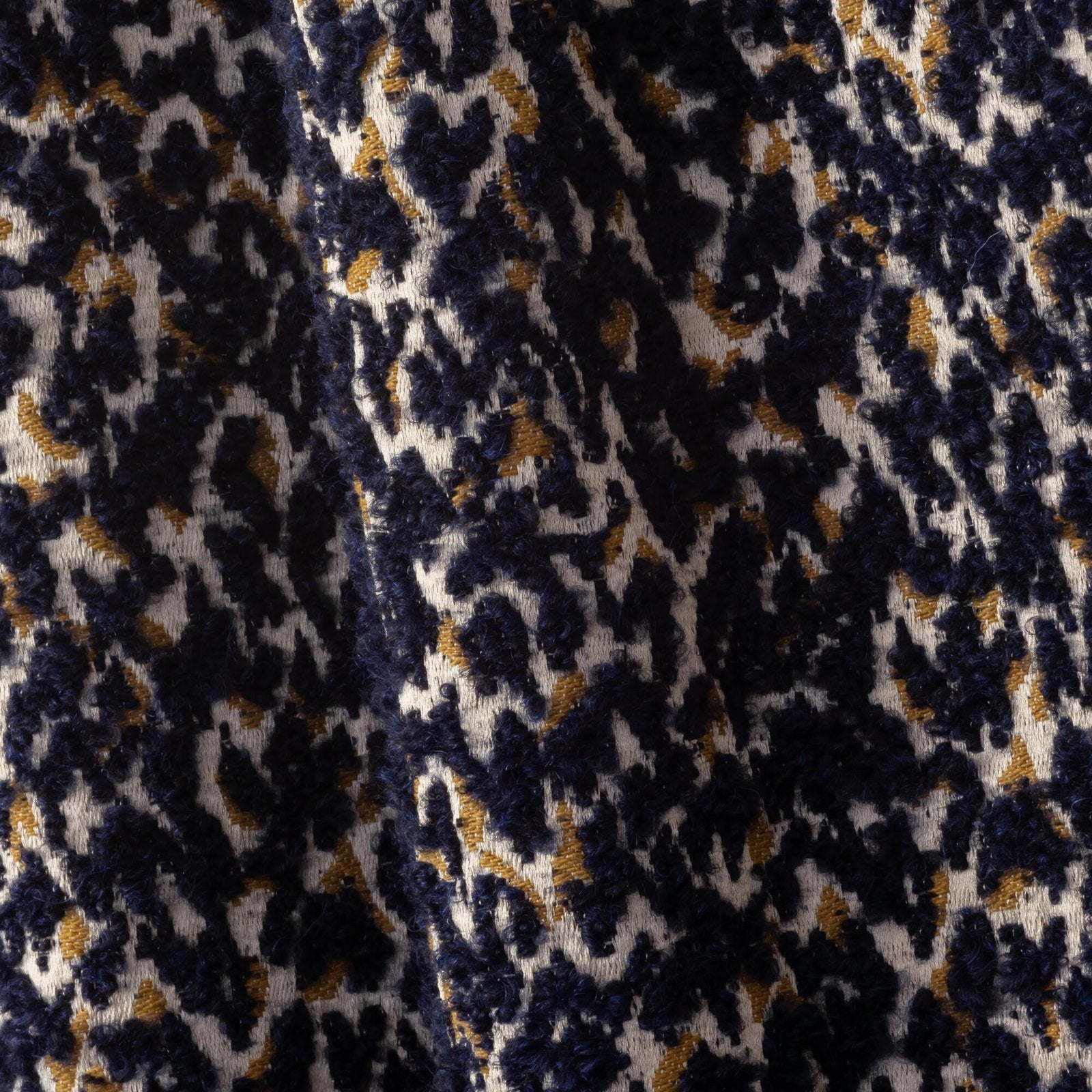 Pillow in Feline Navy & Gold
