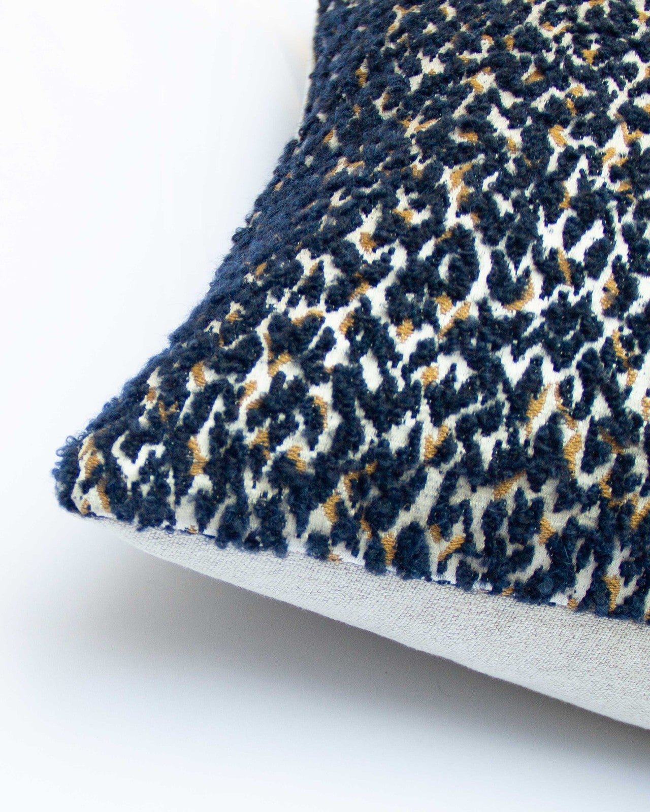 Pillow in Feline Navy & Gold