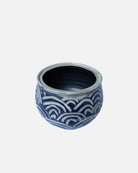 Handmade Patterned Indigo Jar