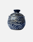 Handmade Patterned Indigo Jar