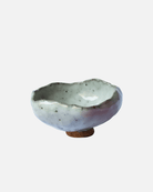 Handmade Footed Teal Trinket Bowl