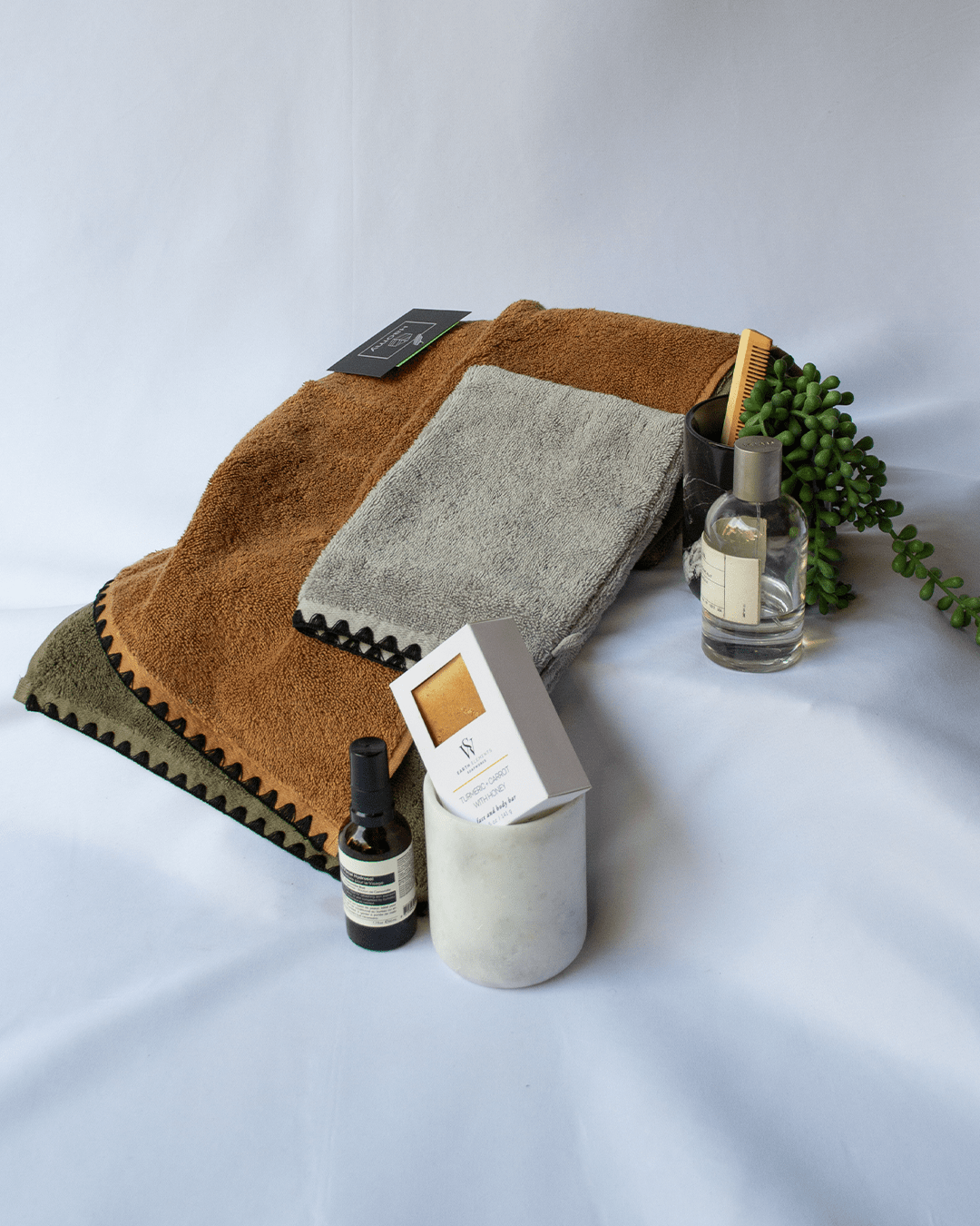 Cotton Bath Linens - Beton