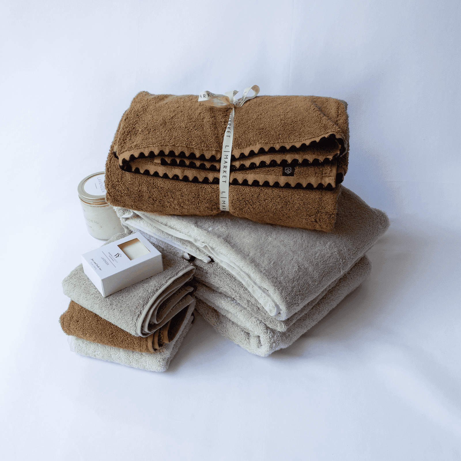 Cotton Bath Linens - Craie