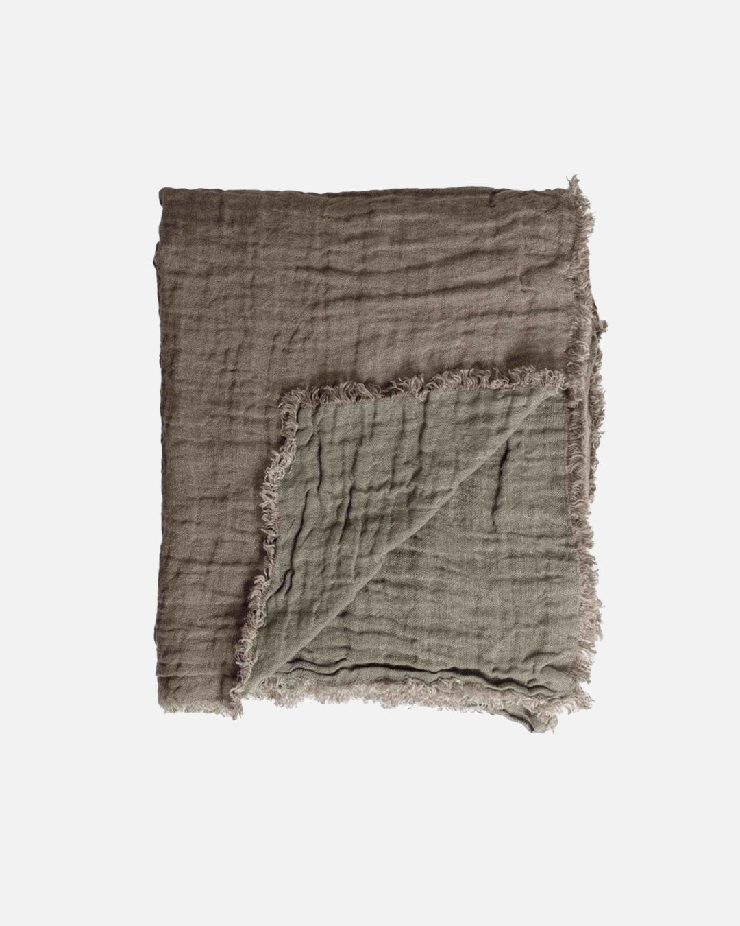 Washed Waffled Linen Blanket in Zurich