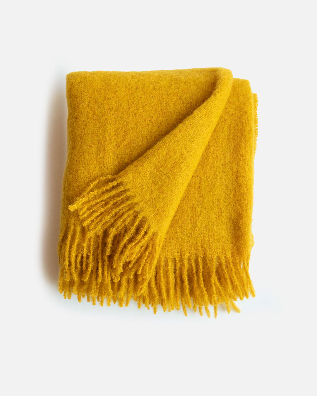 Mustard mohair throw sale