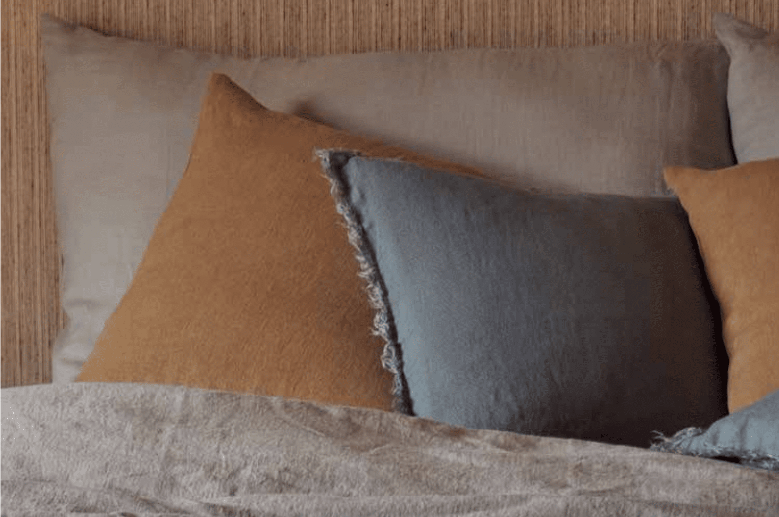 Lola Linen Bed Sham - with Fringe