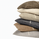 Hera Cushion Cover in Light Brown and Off White