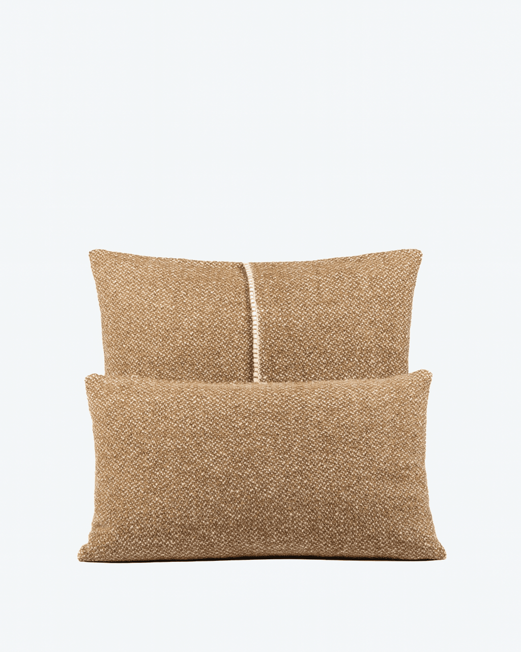 Hera Cushion Cover in Light Brown and Off White