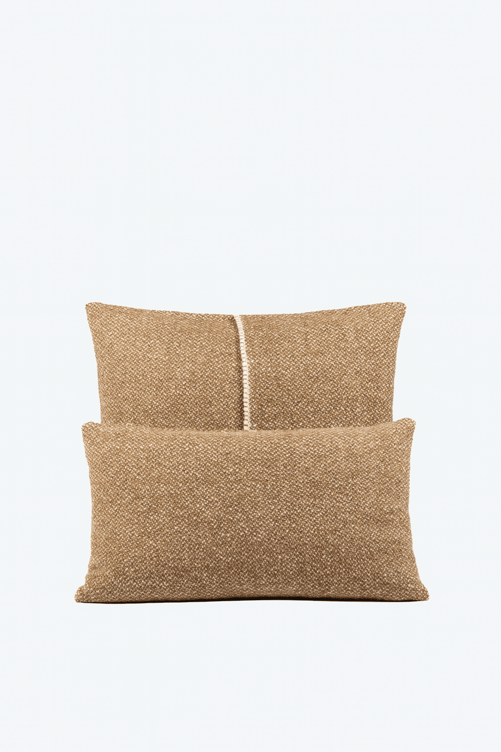 Hera Cushion Cover in Light Brown and Off White