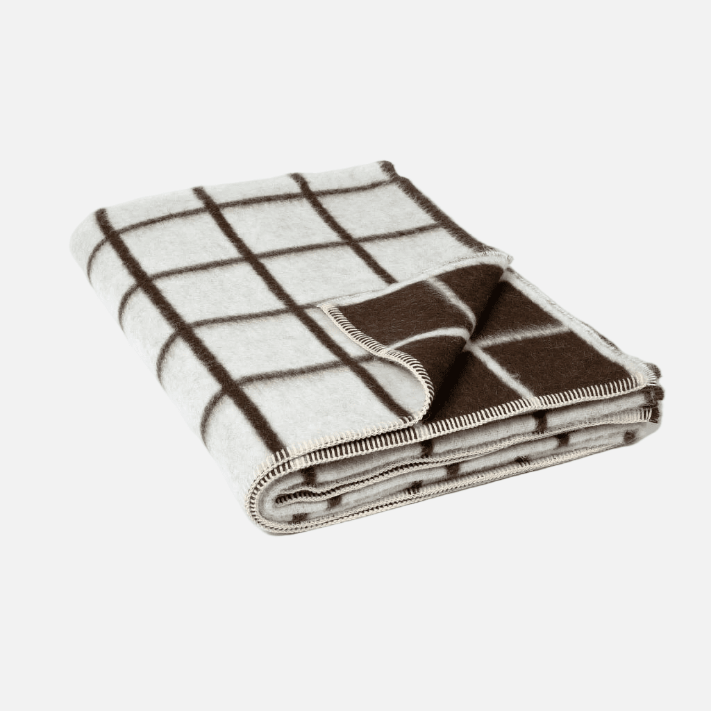 Umi Heirloom Blanket in Ivory & Coffee