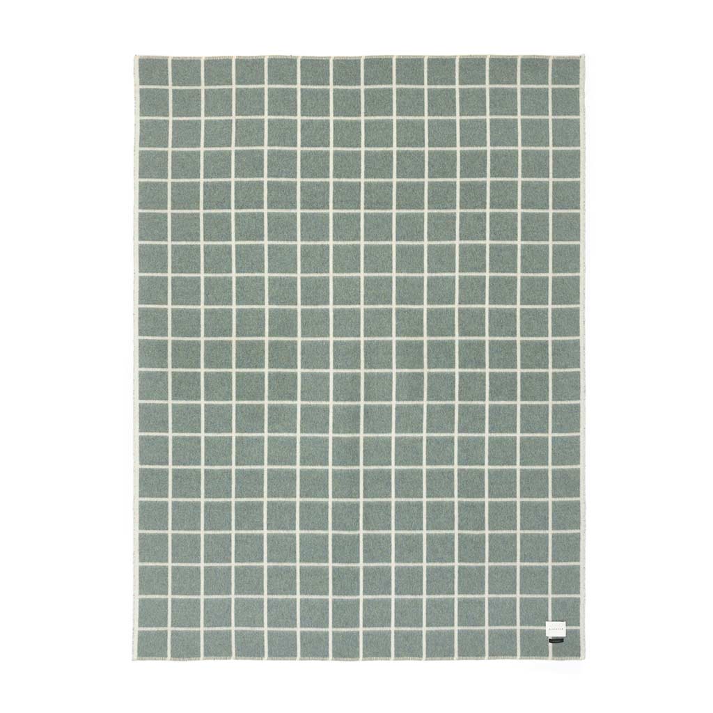 Umi Heirloom Blanket in Marled Sea Glass & Ivory