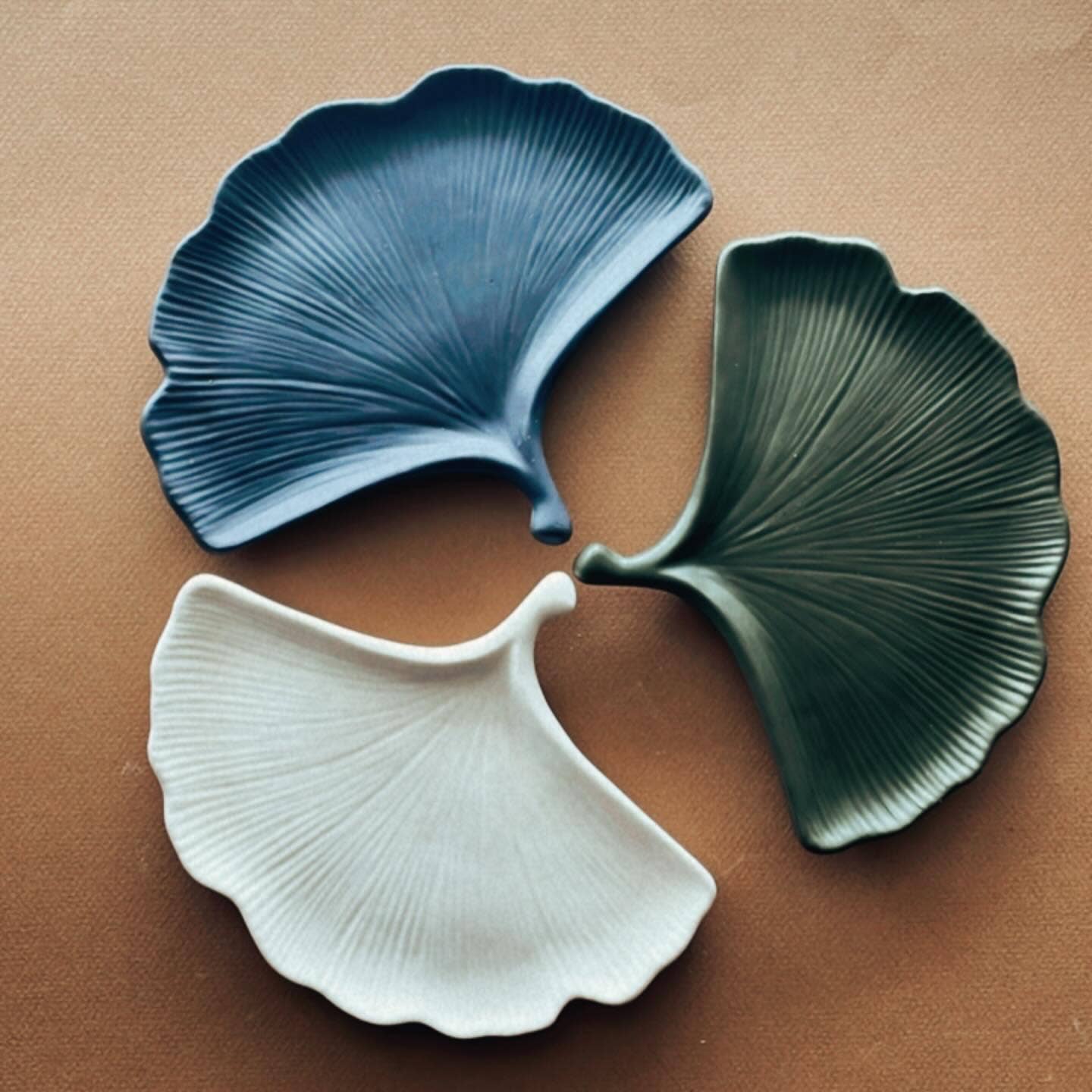 Leaf Ginkgo Tray | Eco Concrete Decor | Minimalist Decor |: Olive