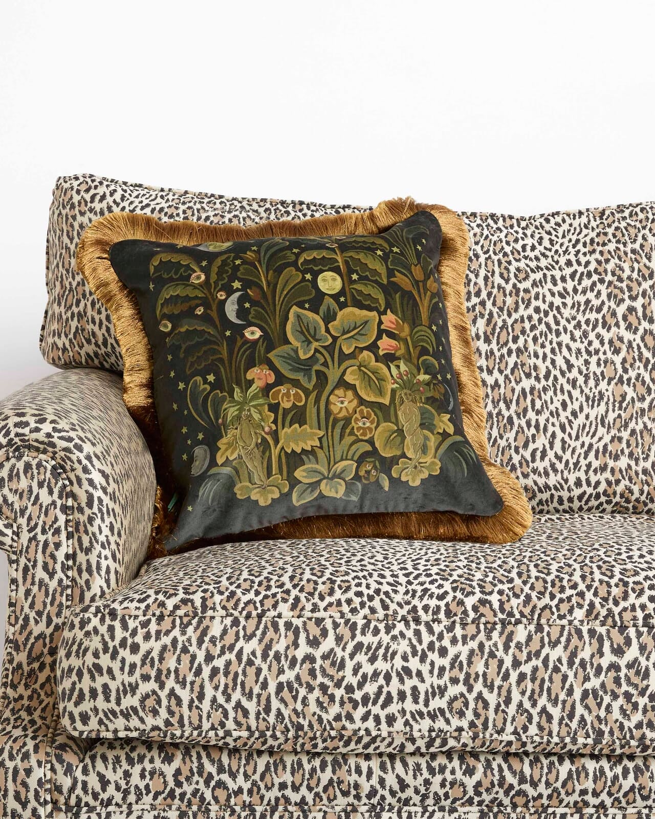 Moon Garden Velvet Cushion - Medium