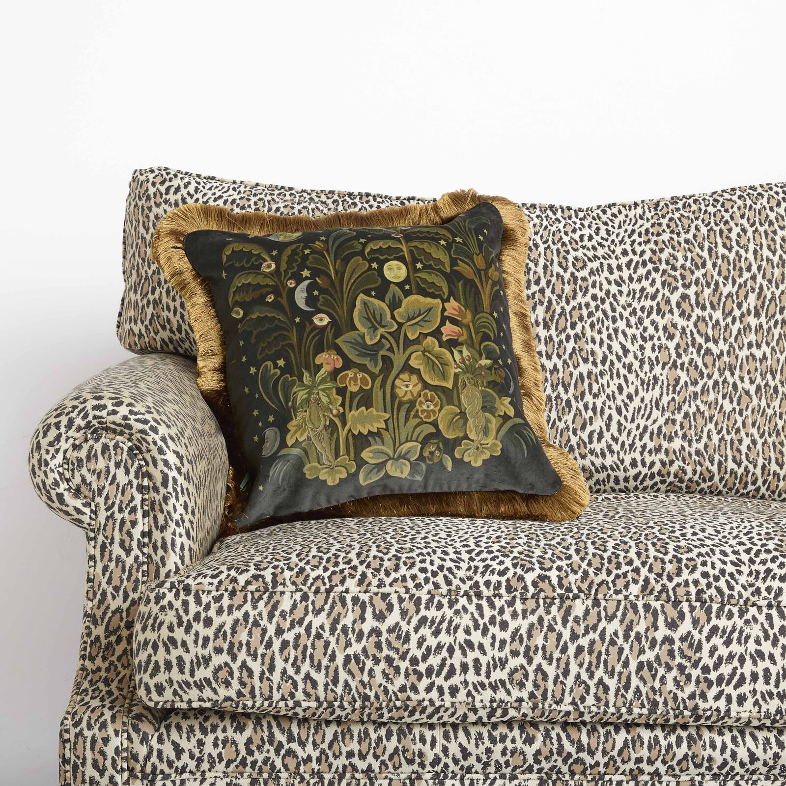 Moon Garden Velvet Cushion - Medium