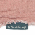 Washed Waffled Linen Blanket in Nude