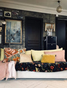 Washed Waffled Linen Blanket in Nude