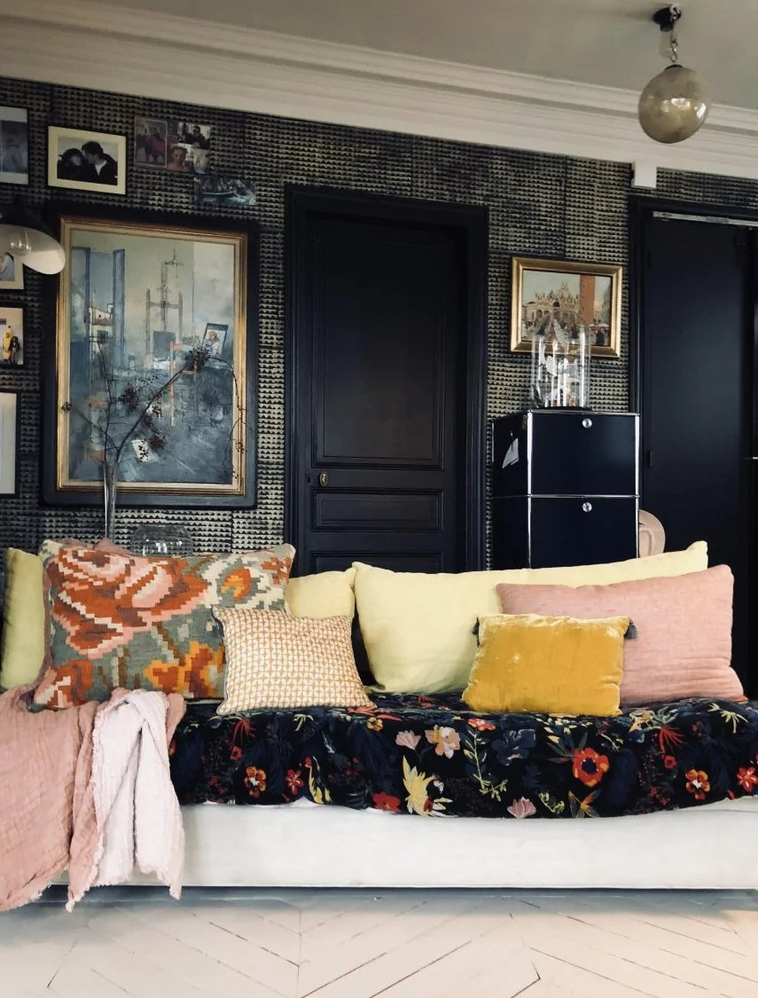 Washed Waffled Linen Blanket in Nude