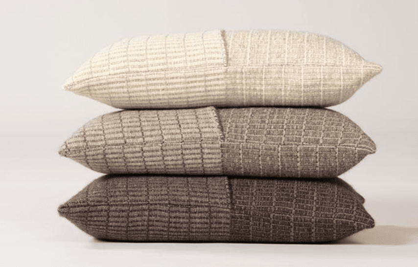 Tile Handwoven Cushion - Marble