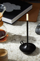 GRAYPANTS Wick Portable Rechargeable Candle Lamp w/Gift Pack: Black / Classic