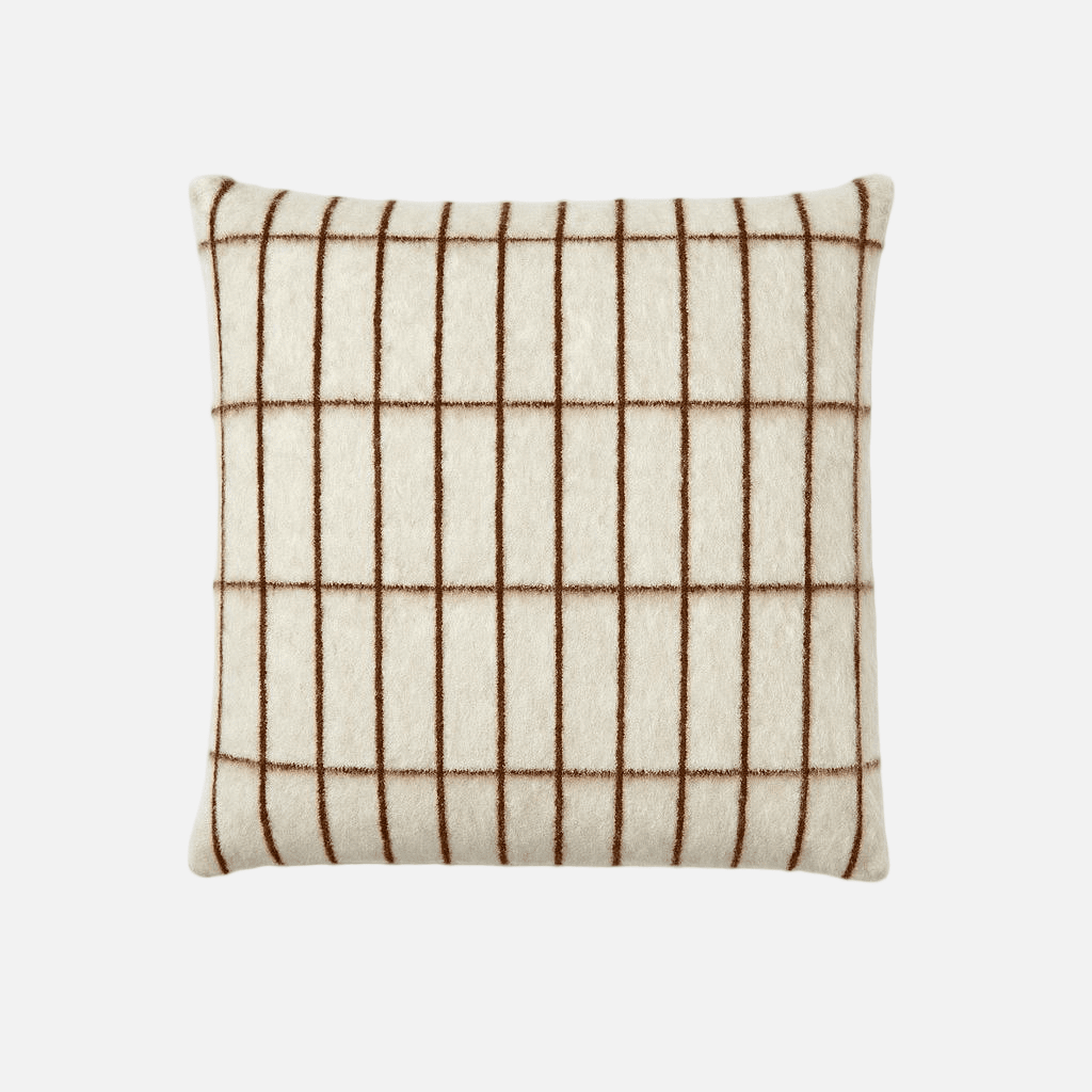 Aalto Throw Pillow in Ivory & Sepia
