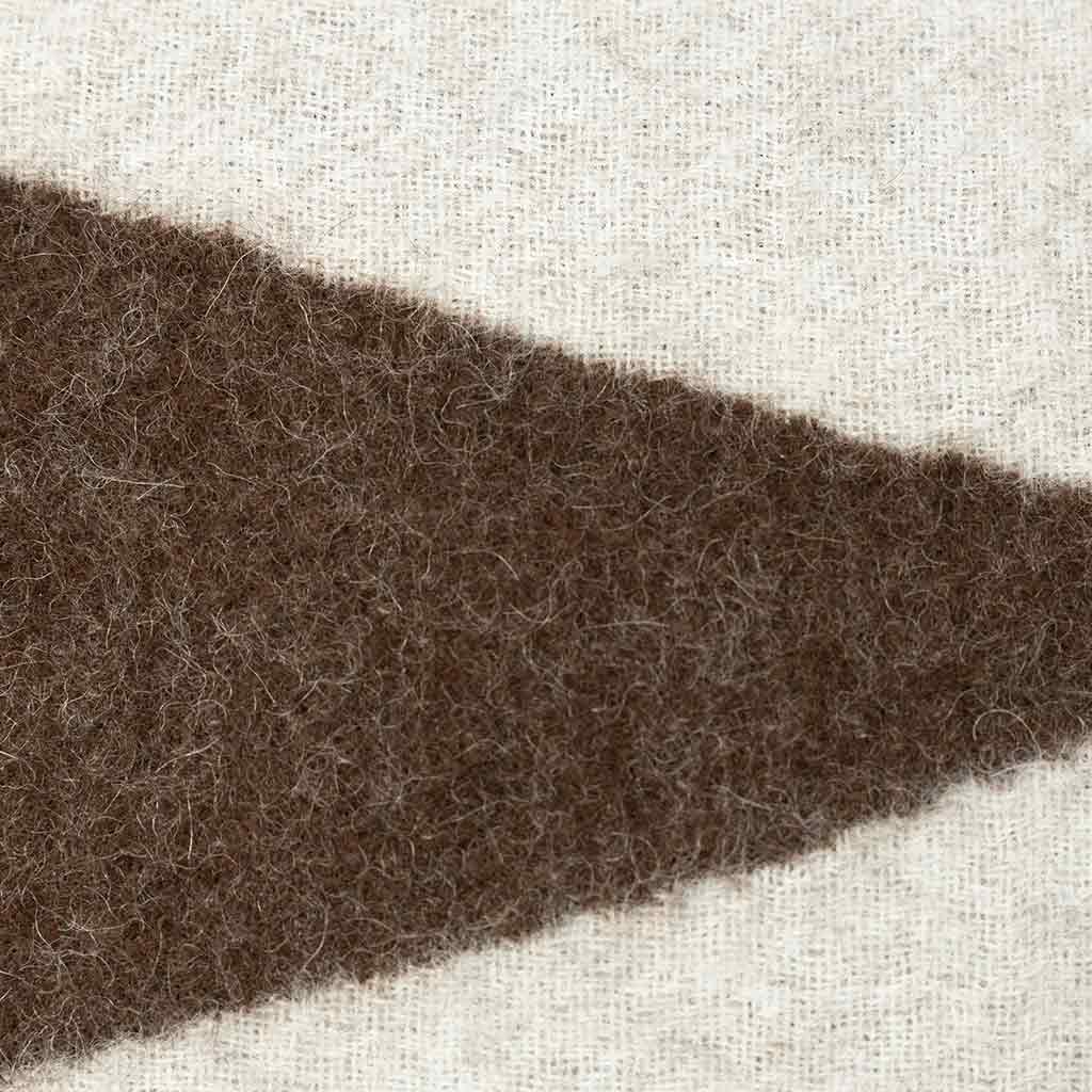 Berlin Throw Pillow in Ivory & Coffee