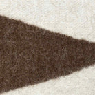 Berlin Throw Pillow in Ivory & Coffee