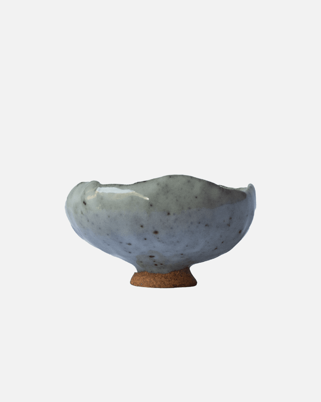 Handmade Footed Teal Trinket Bowl