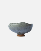 Handmade Footed Teal Trinket Bowl