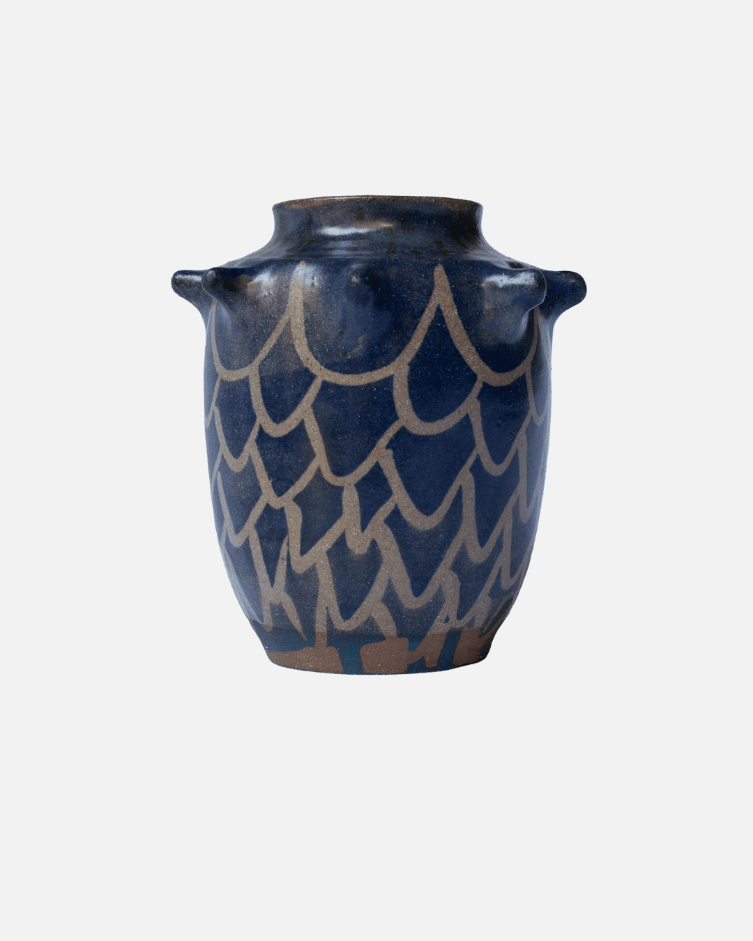 Handmade Mermaid Spiked Blue Vase