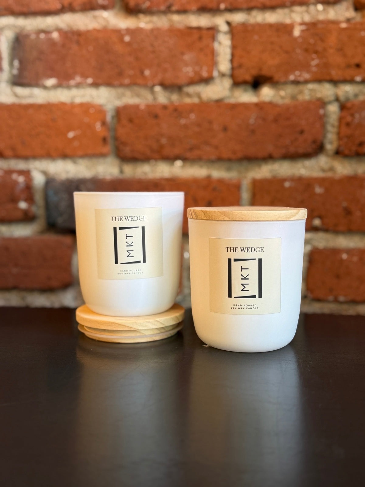 Wedge Candle - White