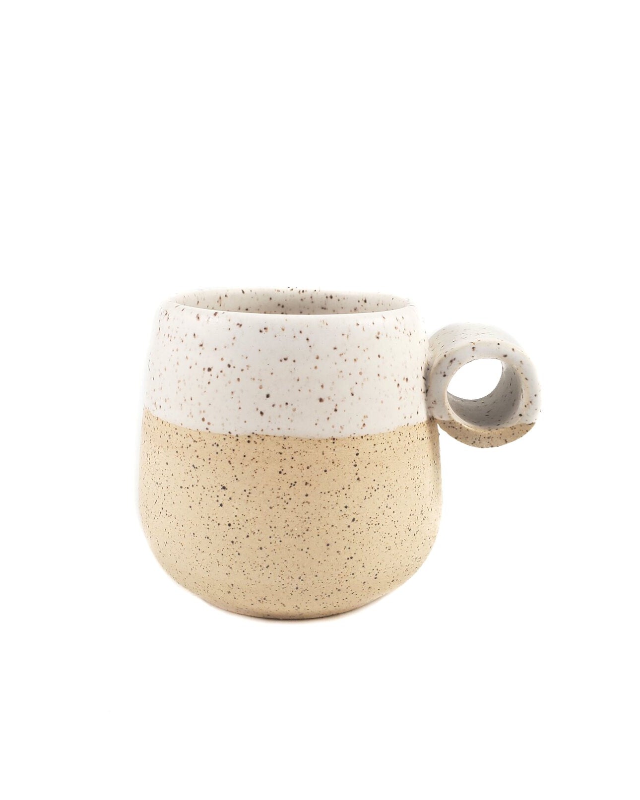 Stoneware White Knuckle Mug