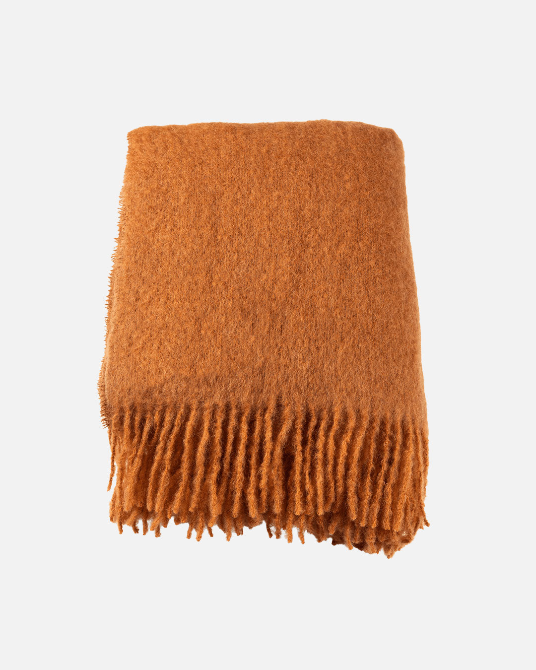 Rusty & Terracotta Mohair Throw