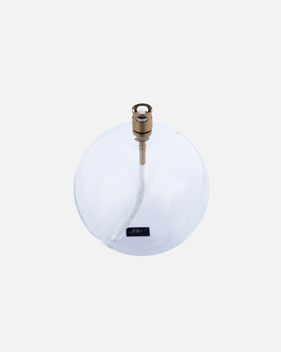 Medium Round Oil Lamp in Brass