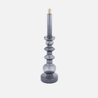 Large Candleholder Oil Lamp in Smoked Brass
