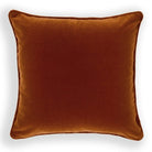 Phantasia Large Piped Cotton Satin Cushion in Taupe