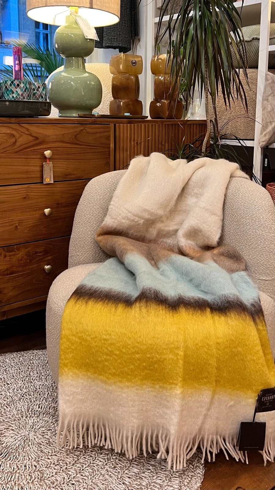 Mohair Throw - Serenity 39