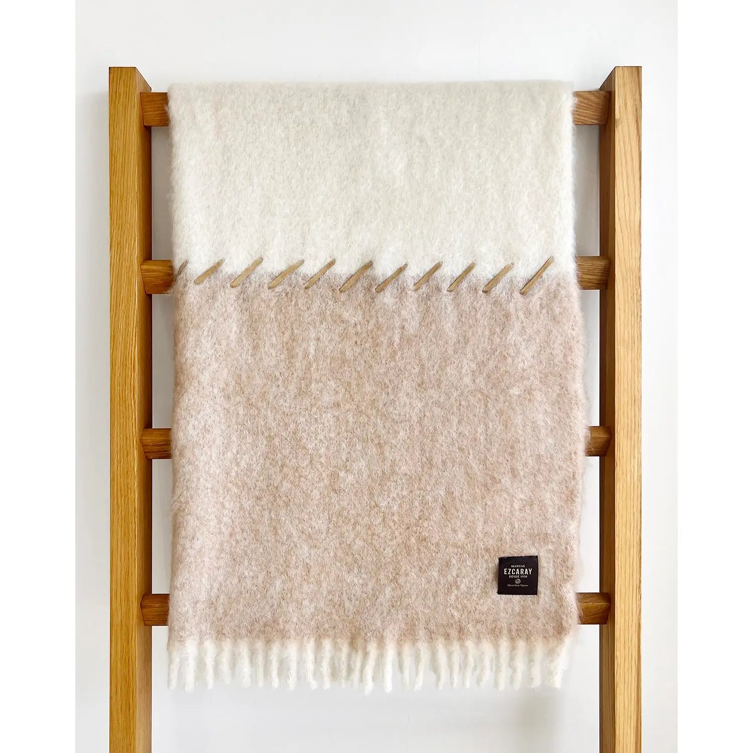 Mohair Throw - Stitching 2