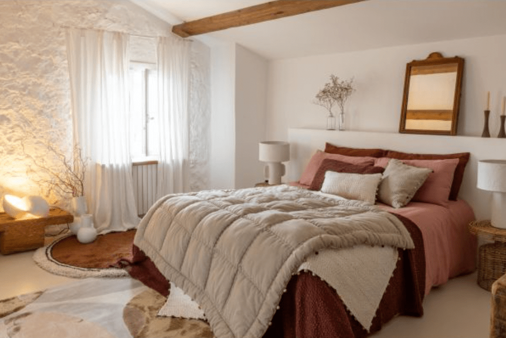 Recycled Bed Cover Maia - Cuivre