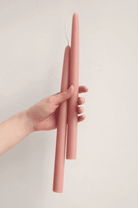 12" Beeswax Dipped Taper Candles - 1 Pair - Blossom