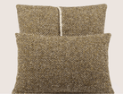 Hera Cushion Cover in Dark Green and Off White