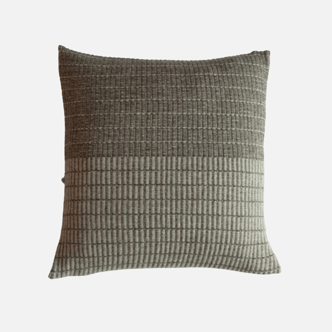 Tile Handwoven Cushion - Stone